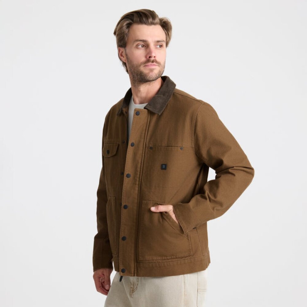 New Mens sz M Roark Open Roads Waxed Canvas Jacket outdoors fashion button up - Picture 11 of 11